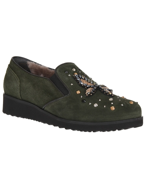 зеленые Слипоны Marzetti Т-71277-strass_green