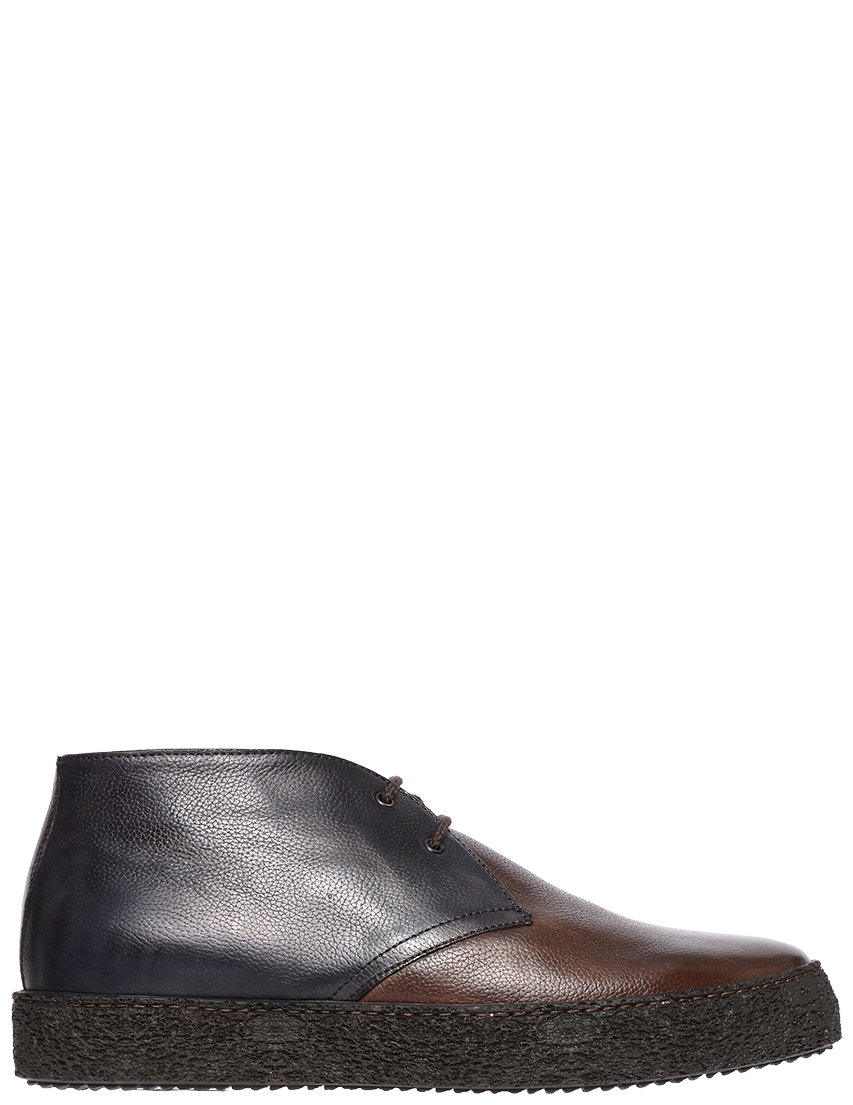 

Ботинки, Коричневый;синий