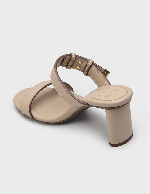 женские бежевые Шлепанцы Armani Exchange XW002576-AF21266-U7043_beige - фото-2