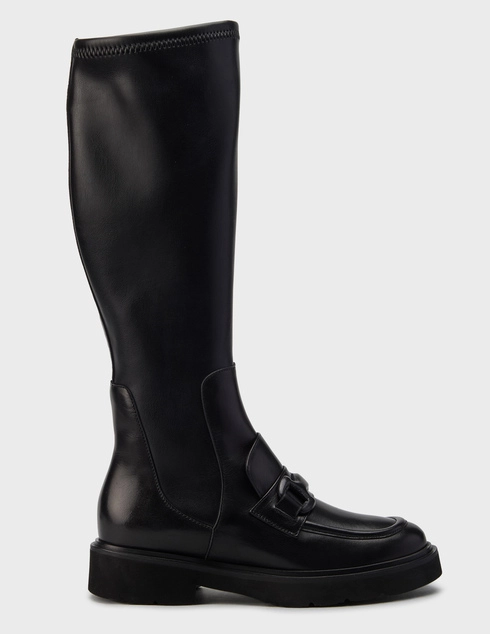 женские черные кожаные Сапоги Luca Grossi AGR-L641T_black - фото-5