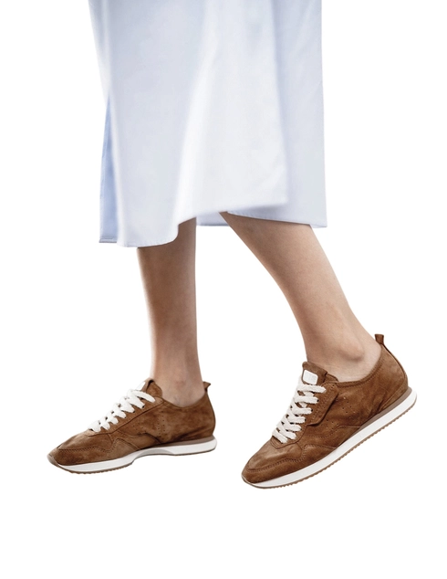 женские коричневые замшевые Кроссовки Kennel & Schmenger 222101.0120.2160 - фото-5