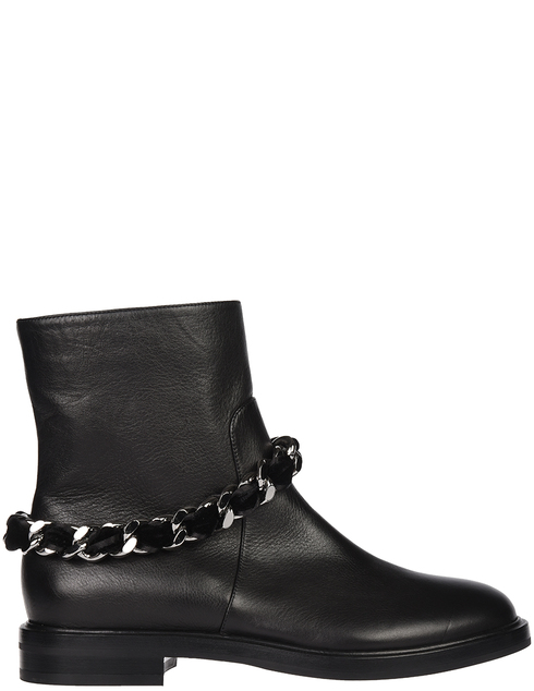 женские черные кожаные Ботинки Casadei 1R704L020_black - фото-5