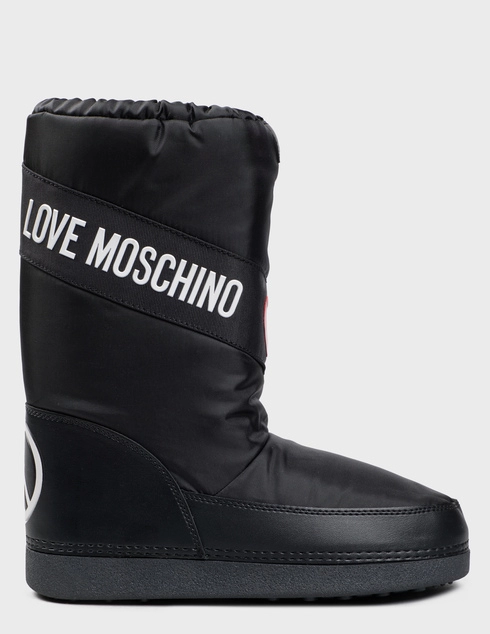 женские черные текстильные Угги Love Moschino JA24032G0LISA000_black - фото-5