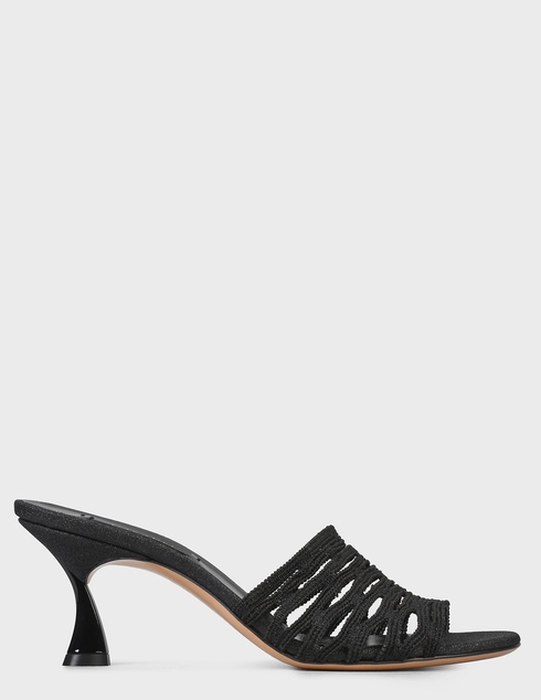 женские черные Шлепанцы Casadei 714-black - фото-7