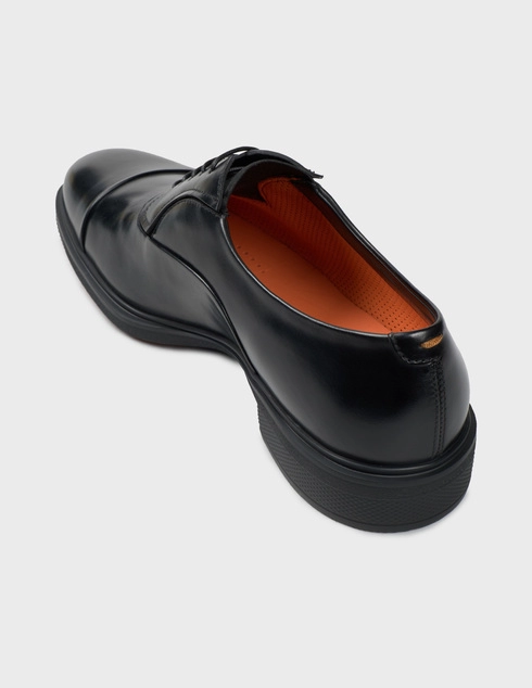 мужские черные Оксфорды Santoni 18957_black - фото-2