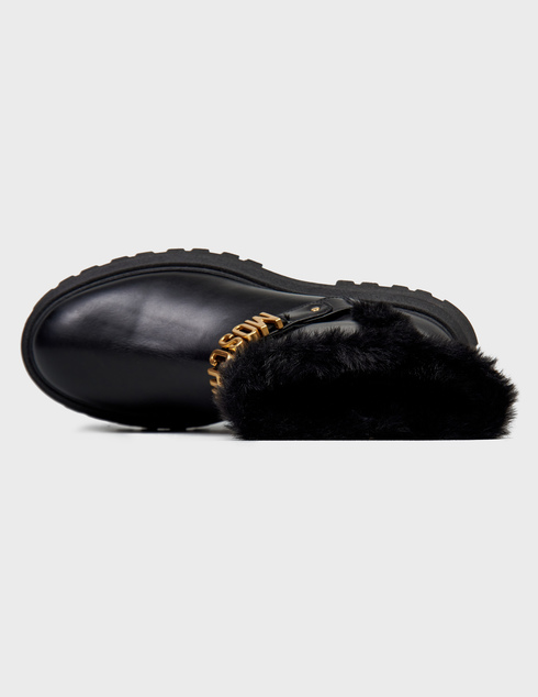 черные женские Ботинки Moschino 76050_black 17923 грн
