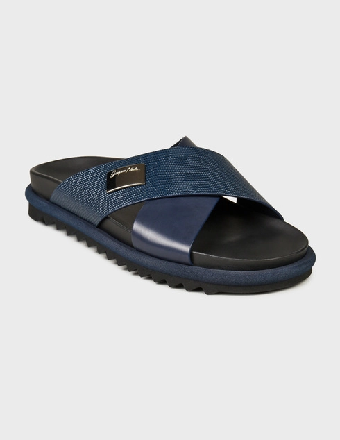 синие Шлепанцы Giampiero Nicola 5466_blue