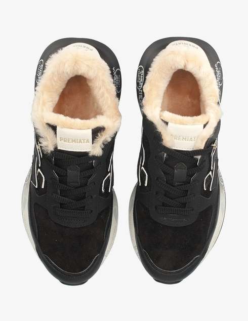 женские черные замшевые Кроссовки Premiata LAURYN_7803M - фото-5