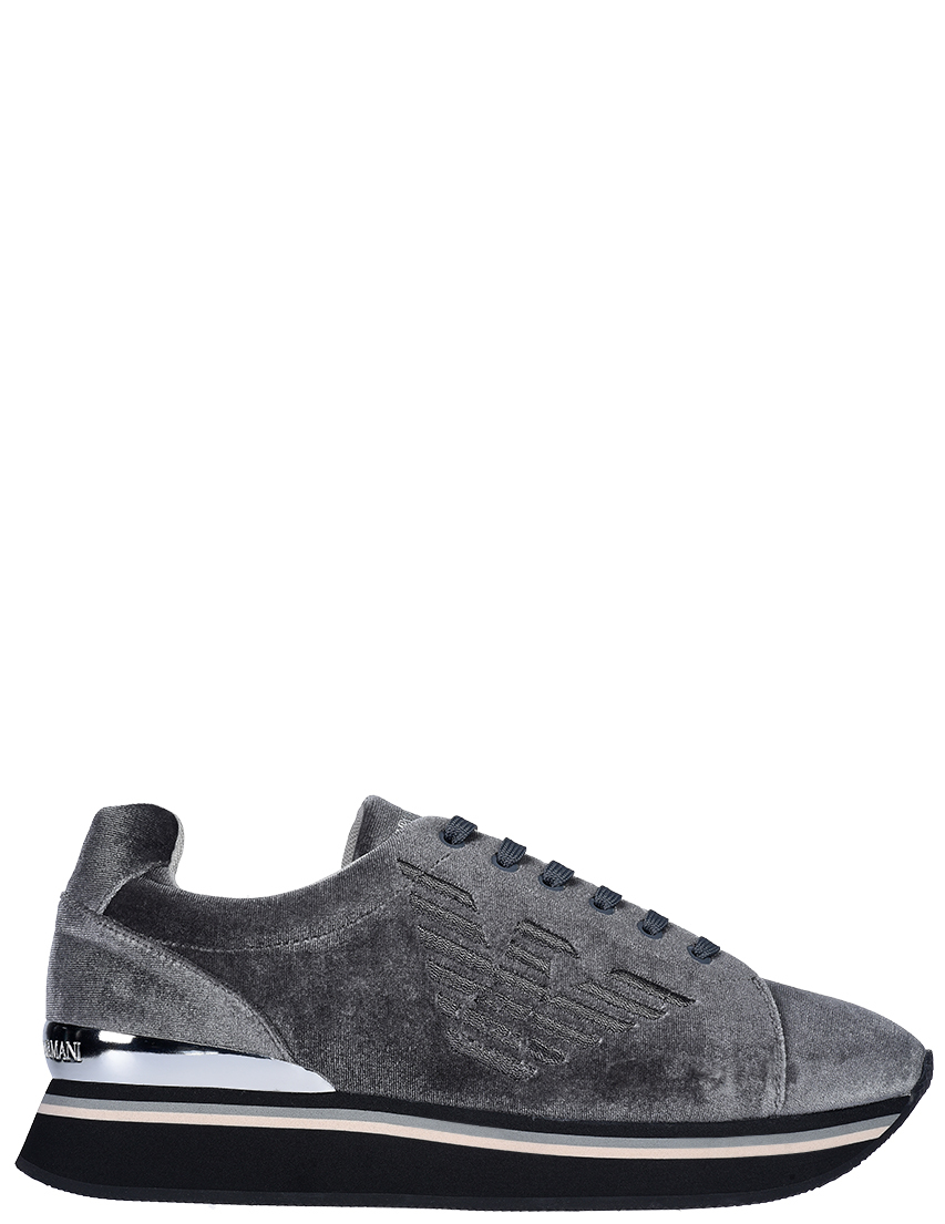 женские серые Кроссовки Emporio Armani X3X057XM064-N727 - фото-2