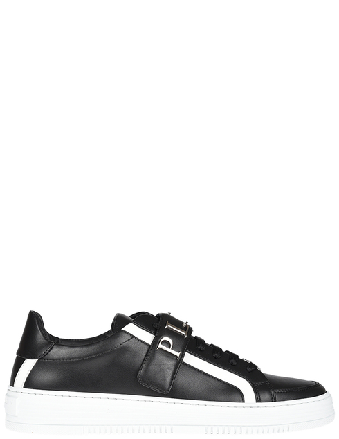 мужские черные кожаные Кроссовки Philipp Plein 1077_black - фото-5