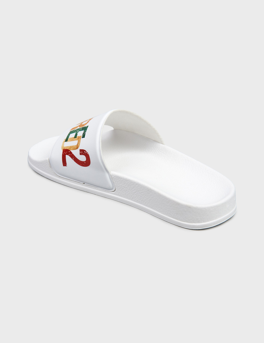 Шлепанцы Dsquared2 77776-Gom-multi_white_194670 (Белый) в интернет ...