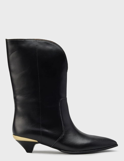 женские черные кожаные Полусапоги Love Moschino JA24363G0NIA0000_black - фото-5