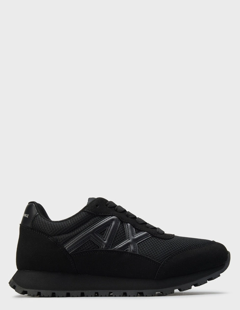 женские черные текстильные Кроссовки Armani Exchange XW002150-AF19388-MC005_black - фото-5
