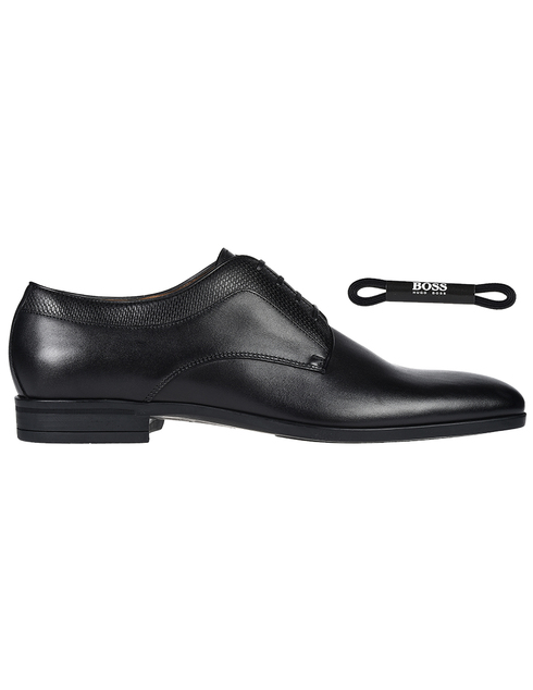 мужские черные кожаные Туфли Boss 50410907-001 - фото-5