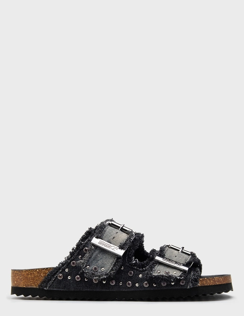 женские черные текстильные Шлепанцы Colors Of California 406-jens_black - фото-5