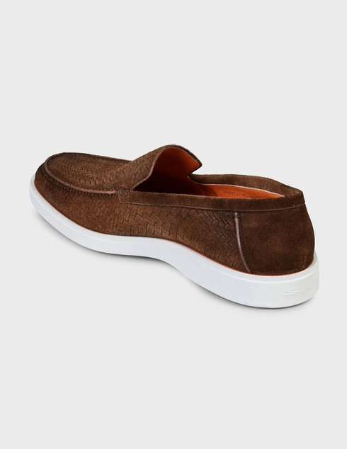 мужские коричневые Лоферы Santoni SMGDT17459BAREGYMF42-brown - фото-2