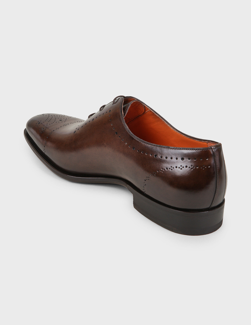 мужские коричневые Туфли Santoni SMCLG17029BB1IBSVT62-brown - фото-2