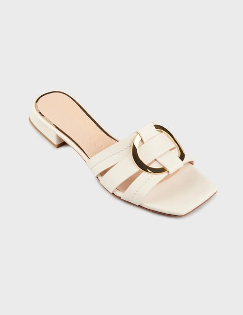 бежевые Шлепанцы Albano 5375-K-panna_beige