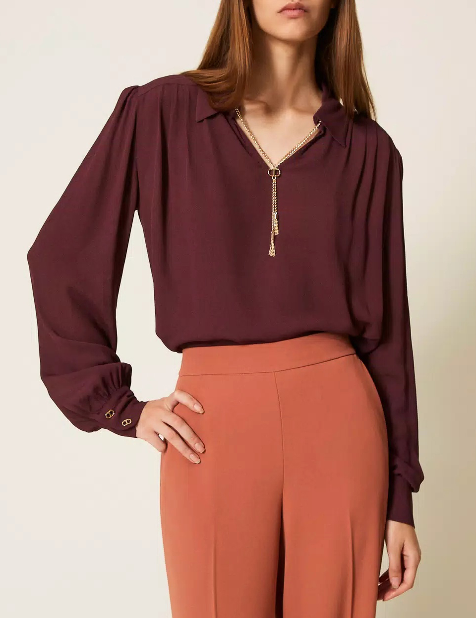 

Блуза, Бордовый