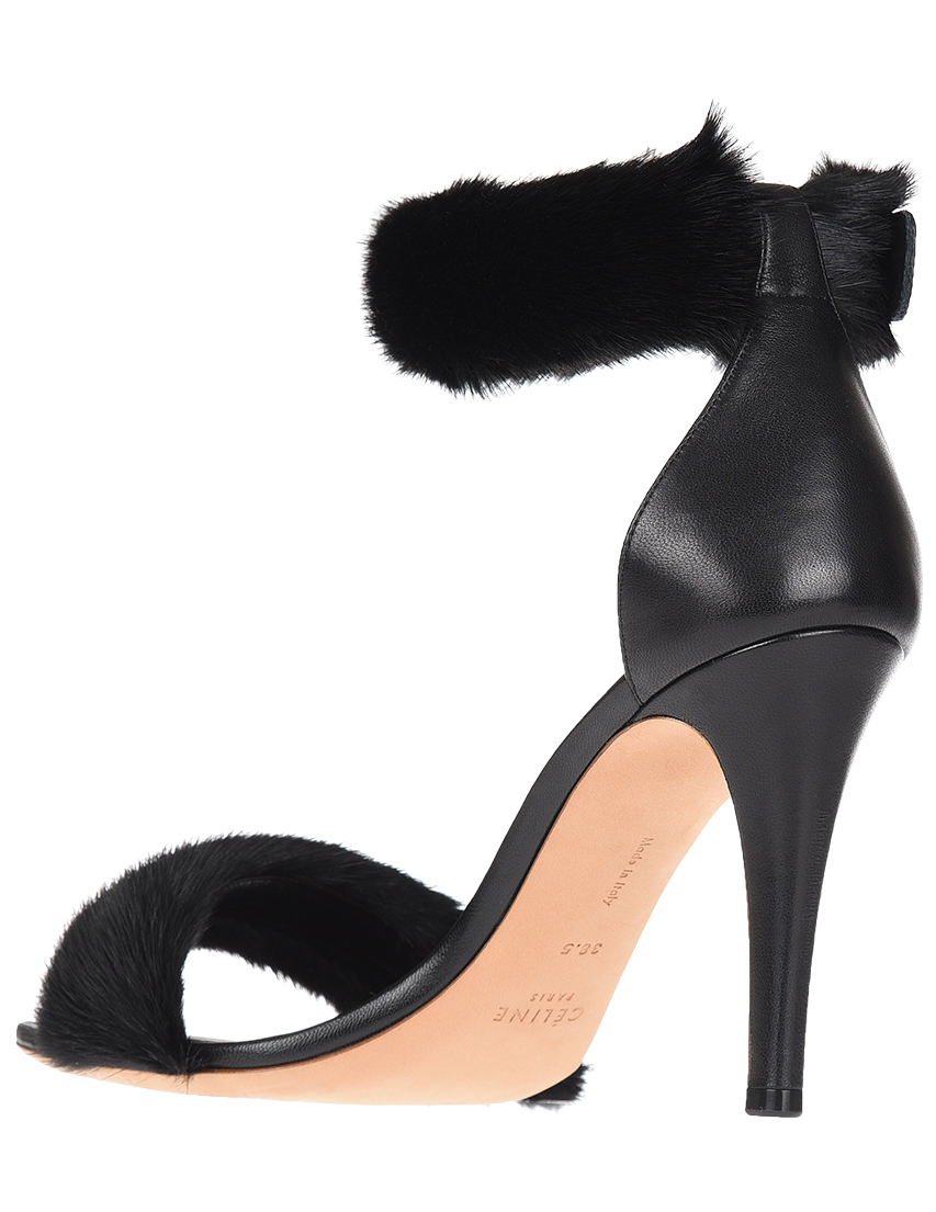 женские черные Босоножки Celine 314544HISC38NO-18_black - фото-2