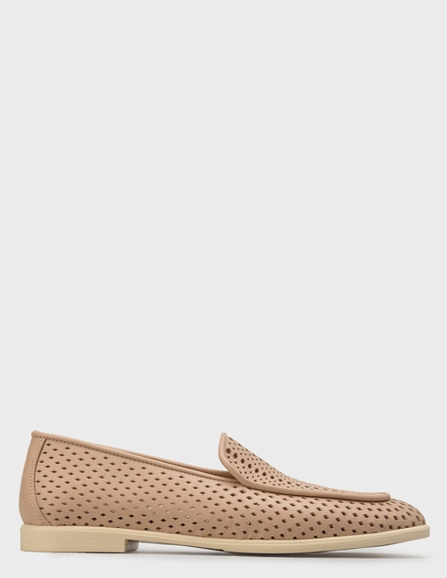 женские бежевые кожаные Туфли Baldinini 167-beige - фото-5