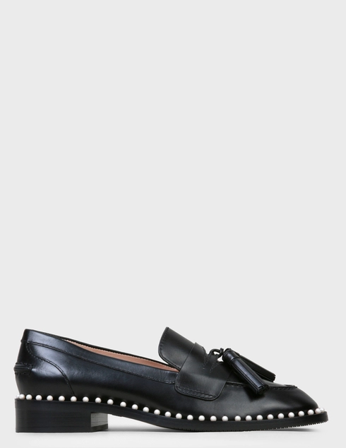 черные Лоферы Stuart Weitzman SW-AW20-S1804-KAYLENE-PEARL-black