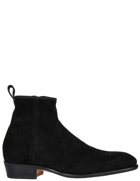 мужские черные замшевые Ботинки Santoni SMCCG16719BB9MUEXN01-black - фото-5