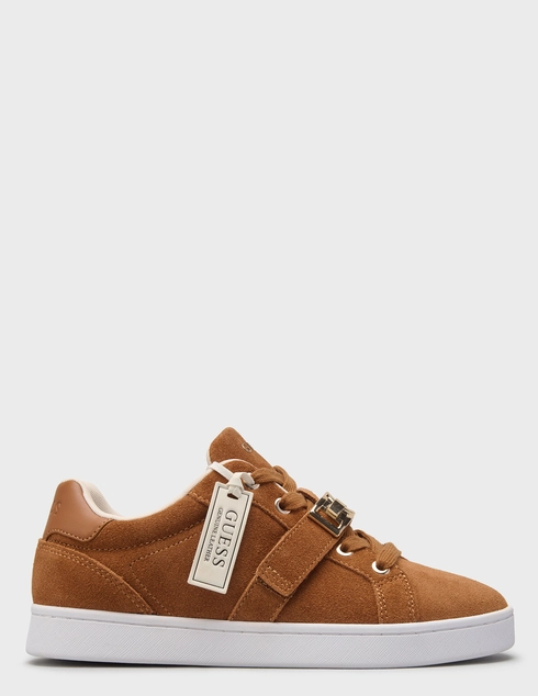 женские коричневые замшевые Кеды Guess FLTJM2SUE12_brown - фото-5