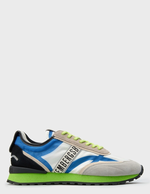 мужские многоцветные текстильные Кроссовки Bikkembergs 30517-Blu-mix_multi - фото-5