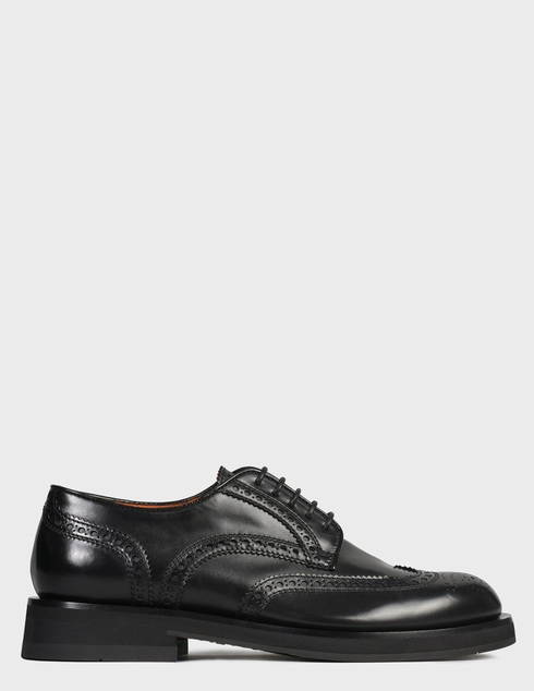 черные Броги Santoni 17872-black