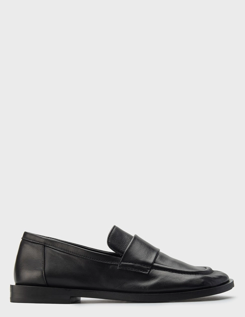 женские черные кожаные Лоферы Elena Iachi E4375_black - фото-5