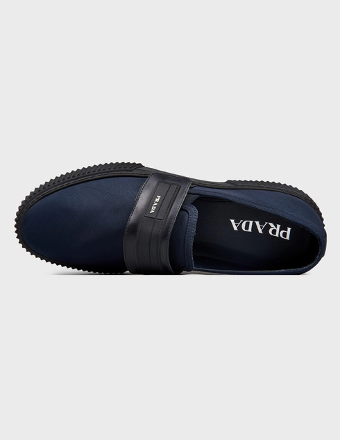 синие мужские Слипоны Prada 4D3349-Dark-Blue 22392 грн