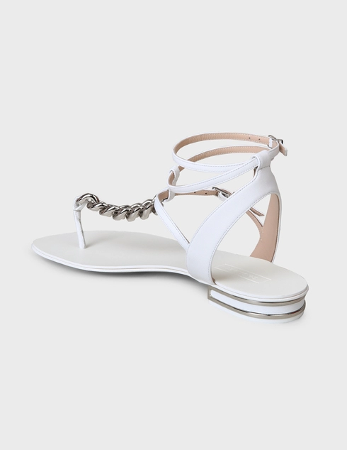 женские белые Сандалии Casadei AGR-170-white - фото-2