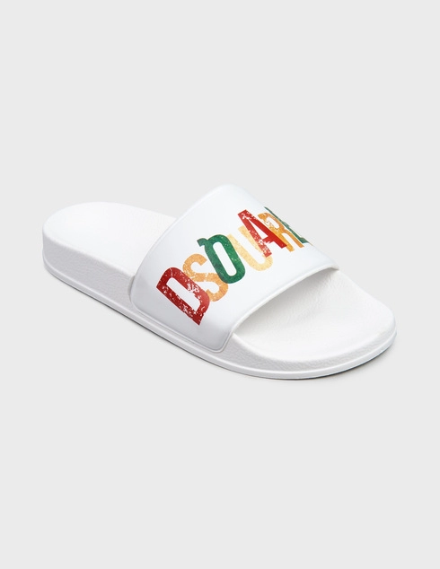 белые Шлепанцы Dsquared2 77776-Gom-multi_white