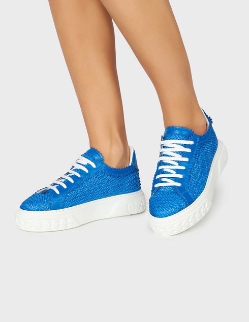 синие Кроссовки Casadei 632-blue