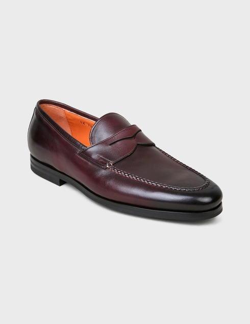 коричневые Лоферы Santoni Sant-AW20-MCNC15609SI1ESCSQ48-brown