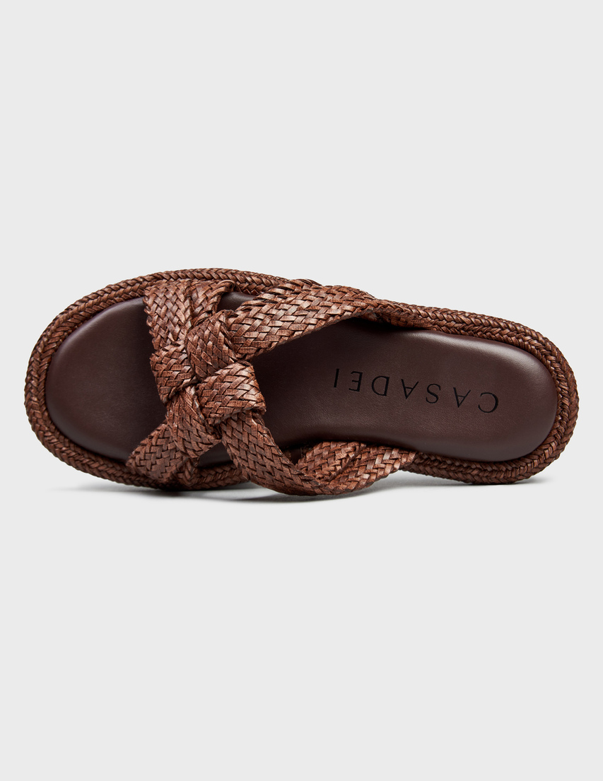 коричневые женские Шлепанцы Casadei 380_brown 23534 грн