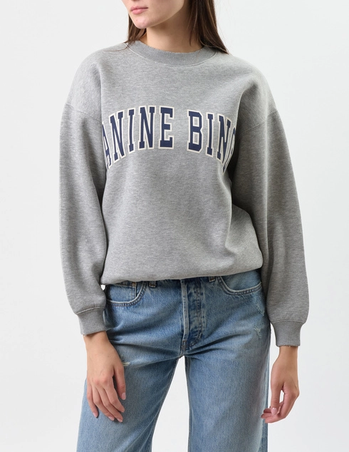 ANINE BING A-08-11531-GRM1-GREY WITH-NAVY_gray фото-1