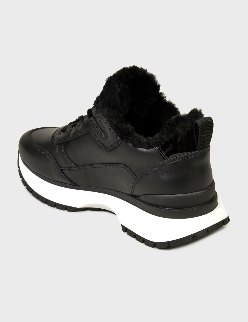 женские черные Кроссовки Baldinini AGR-D4B830A1CALF0000_black - фото-2