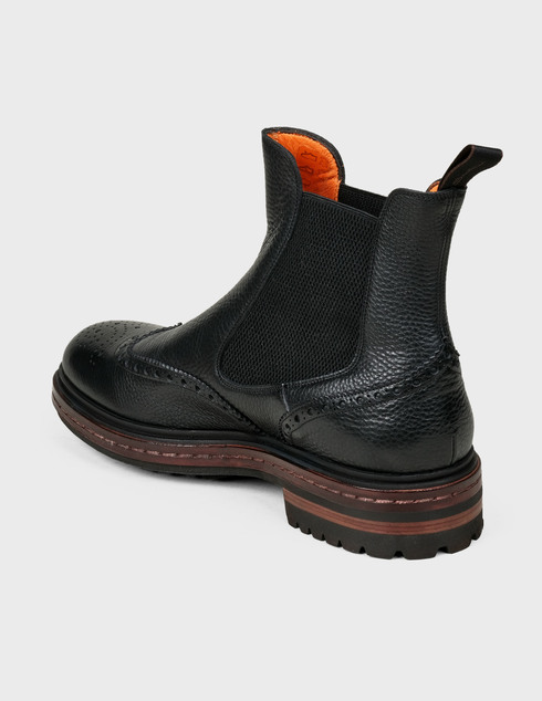 мужские черные Ботинки Santoni Sant-MGMN11661JL31DIRN01-black - фото-2