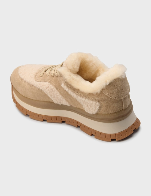 женские бежевые Кроссовки Loriblu 1801_beige - фото-2