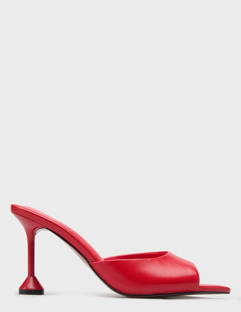 женские красные кожаные Шлепанцы Helena Soretti ERIKA_red - фото-5