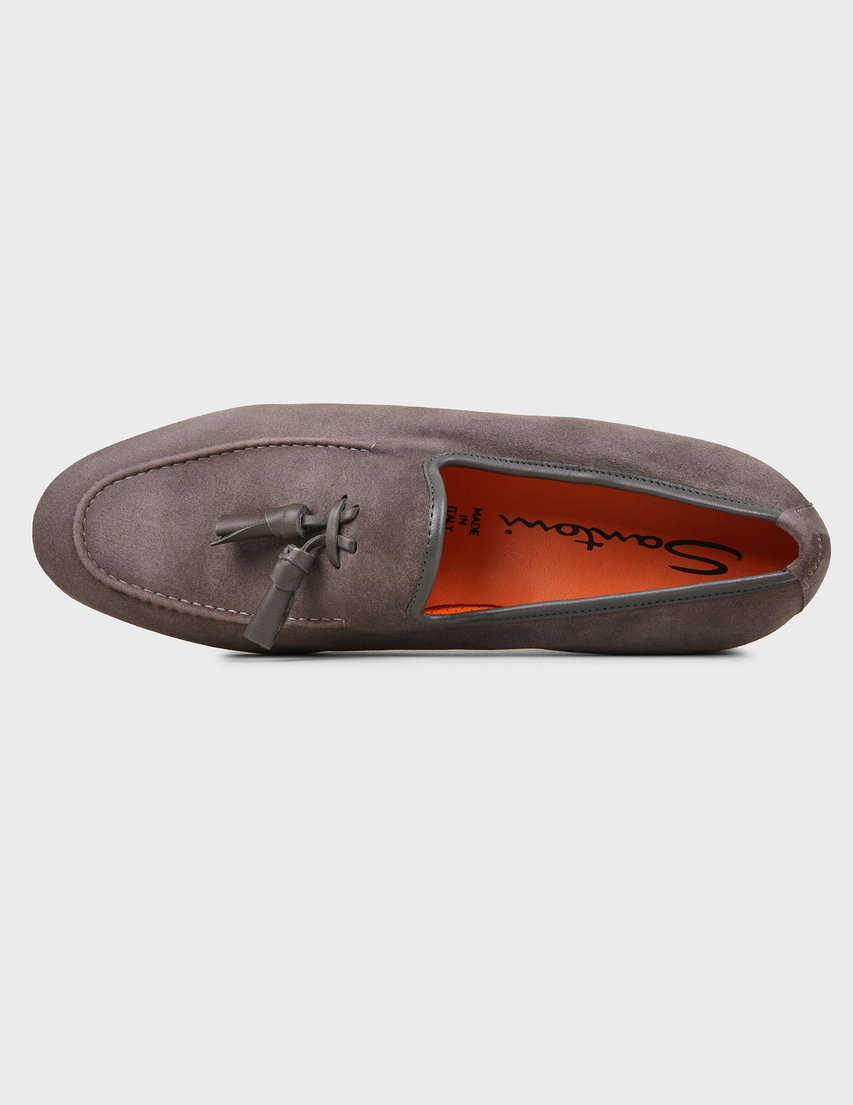 серые мужские Лоферы Santoni SMCHG17216LA3USHVG45-gray 14690 грн