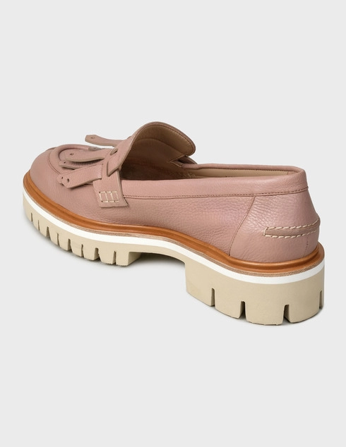 женские розовые Лоферы Santoni WUAN57778HQ4SDIWP20-pink - фото-2