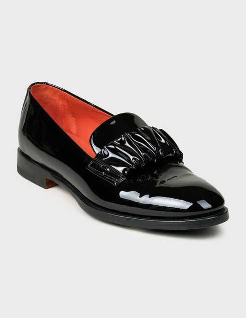 черные Лоферы Santoni Sant-AW19-20-WURV58049BJ4CSPBN01-black