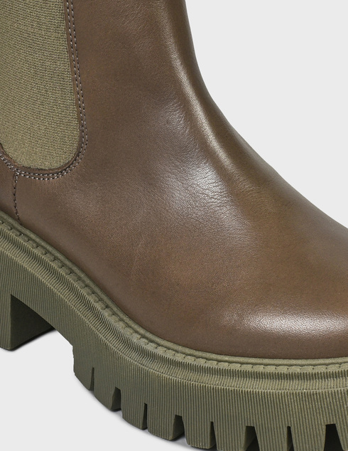 женские коричневые кожаные Ботинки Roberto Serpentini 4869-brown - фото-5