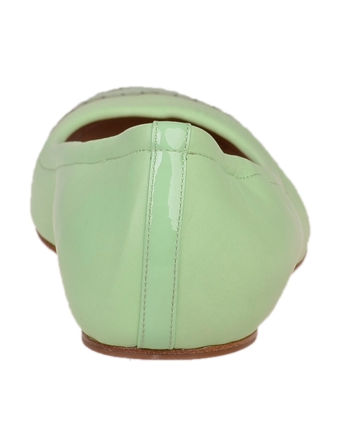 женские зеленые Балетки Casadei 132_green - фото-2