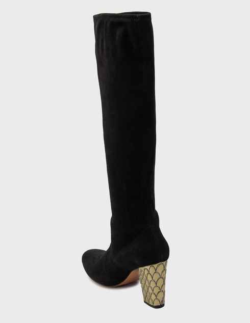 женские черные Сапоги Casadei 2704_black - фото-2