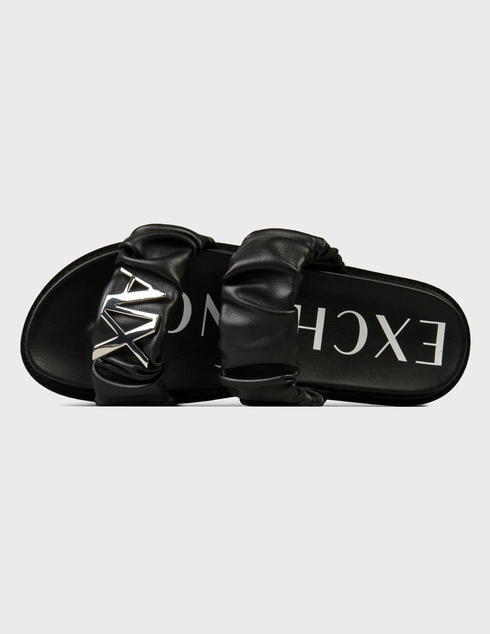 черные женские Шлепанцы Armani Exchange XDP040XV705-N763_black 4894 грн