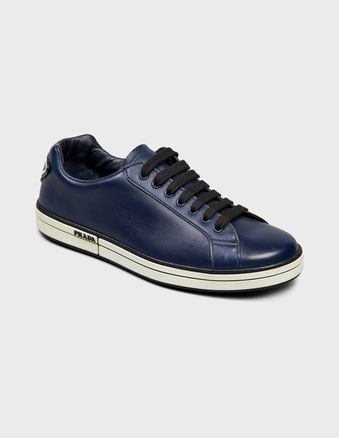 синие Кеды Prada 4E3314-Dark-Blue